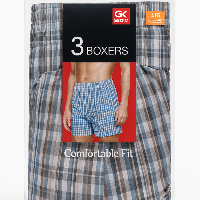 MENS PLAID BOXER SHORT