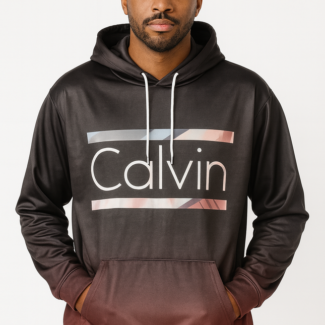 Men’s Calvin Gradient Hoodie – Modern Casual Pullover Sweatshirt