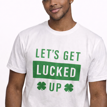 Let’s Get Lucked Up” Graphic T-Shirt – Casual & Lucky Style