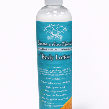 Eczema &amp; Acne Blemish Body Lotion – Infused with Neem Oil &amp; Cardamom