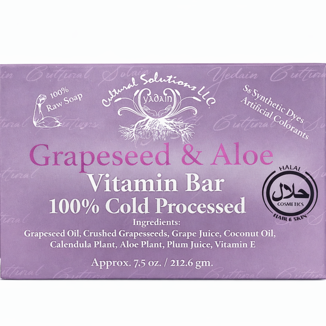 Grapeseed & Aloe Vitamin Bar — 100% Cold Processed