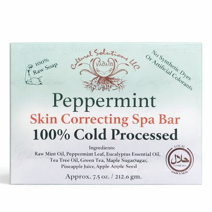 Peppermint Skin Correcting Spa Bar — 100% Cold Processed |