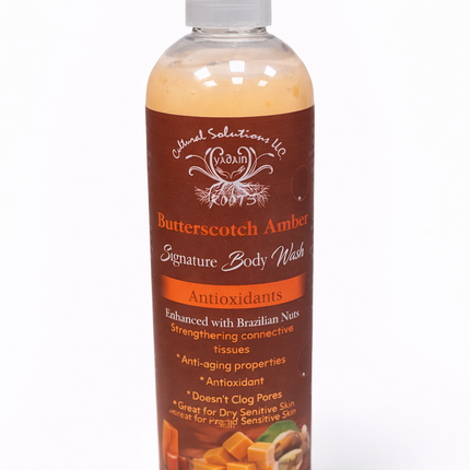 Butterscotch Amber Signature Body Wash — Enhanced with Brazilian Nuts |