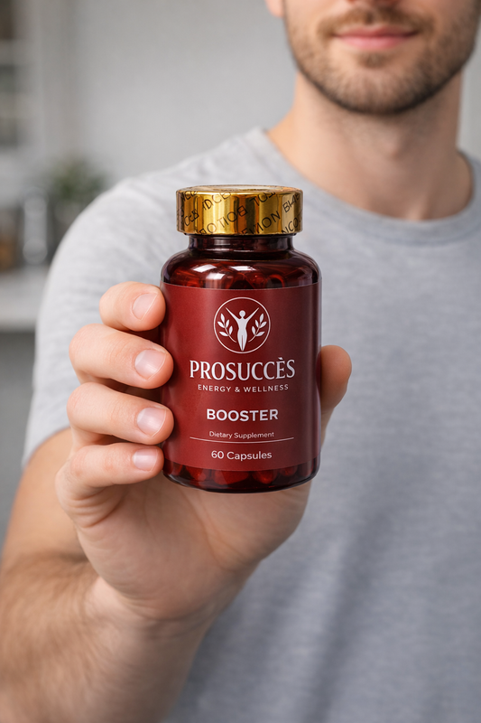 PROSUCCÈS Energy & Wellness Booster – Natural Energy & Vitality Support (60 Capsules)