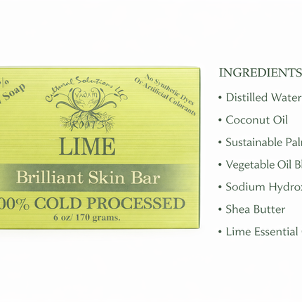 LIME Brilliant Skin Bar Soap